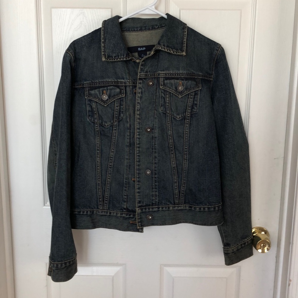 Gap, indigo Denim Jacket, size M, EUC